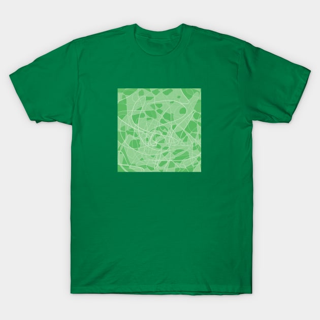 Green Banana Leaves Mosaic T-Shirt by Toudji.co